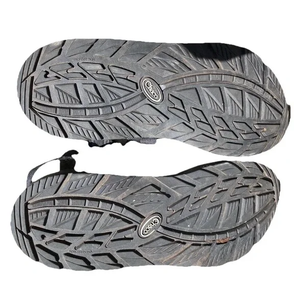 Chaco Mens Size 11 Black Strappy Textile Sport Sandal Flat Comfort
Shoes Hiking - Picture 3 of 16